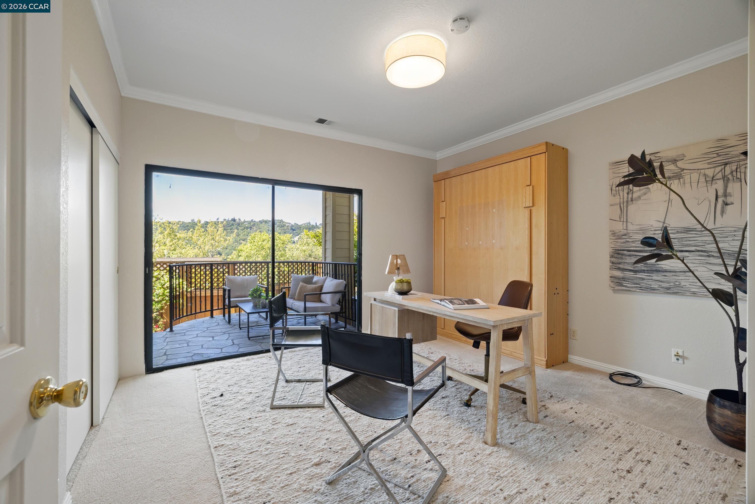467 Beacon Ridge Lane Walnut Creek, CA 94597 - Photo 26 of 48 a view of a work space with furniture and windows
