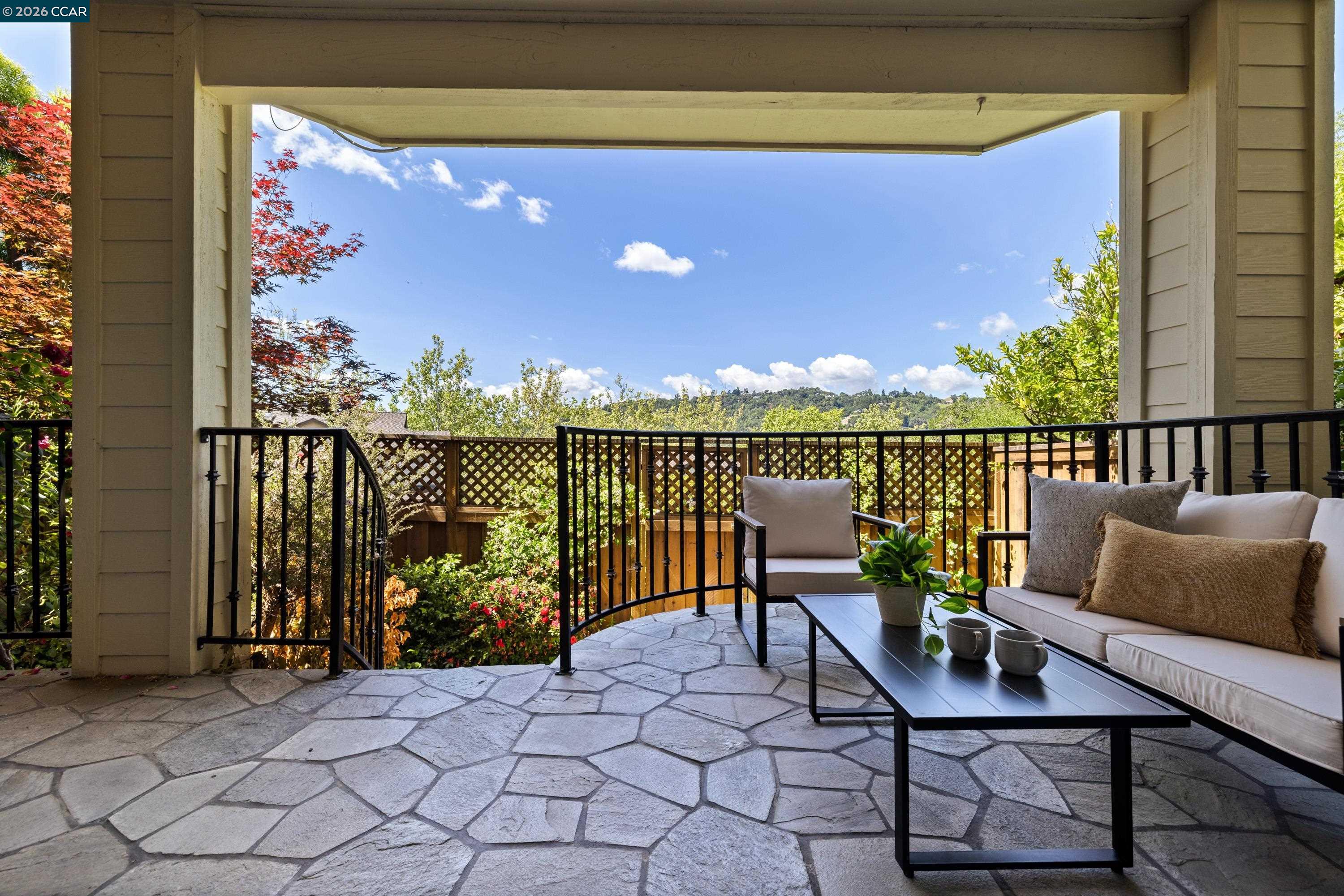 467 Beacon Ridge Lane Walnut Creek, CA 94597 - Photo 36 of 48 a roof deck with table and chairs