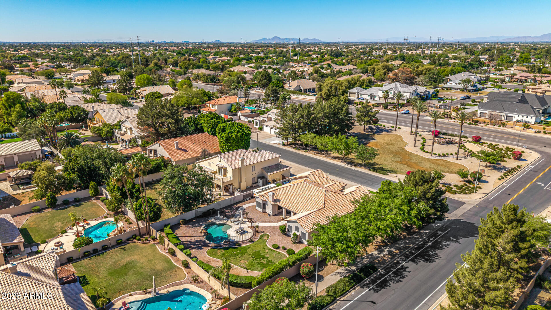 2187 East Finley Street Gilbert, AZ 85296 - Photo 85 of 89 an aerial view of a city