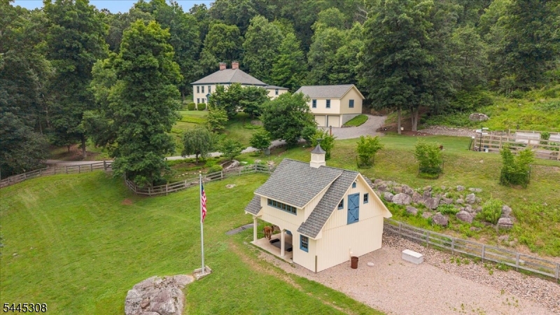 911 Ravine Road Port Murray, NJ 07865 - Photo 32 of 50 an aerial view of a house with a yard basket ball court and outdoor seating