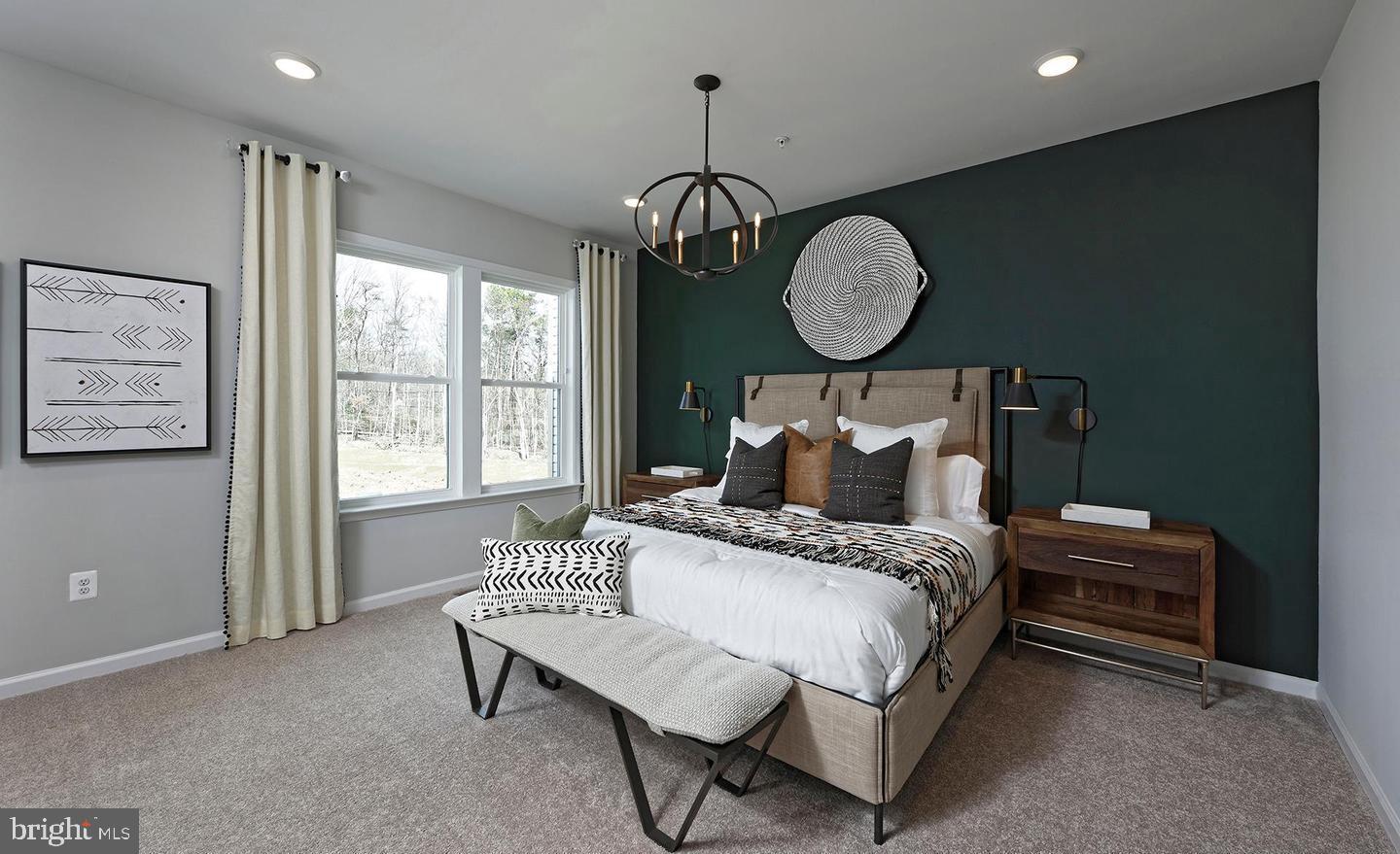 3466 Watershed Boulevard Laurel, MD 20724 - Photo 12 of 18 a bed room with a bed mirror and a window