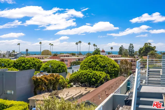 a view of a city from a terrace