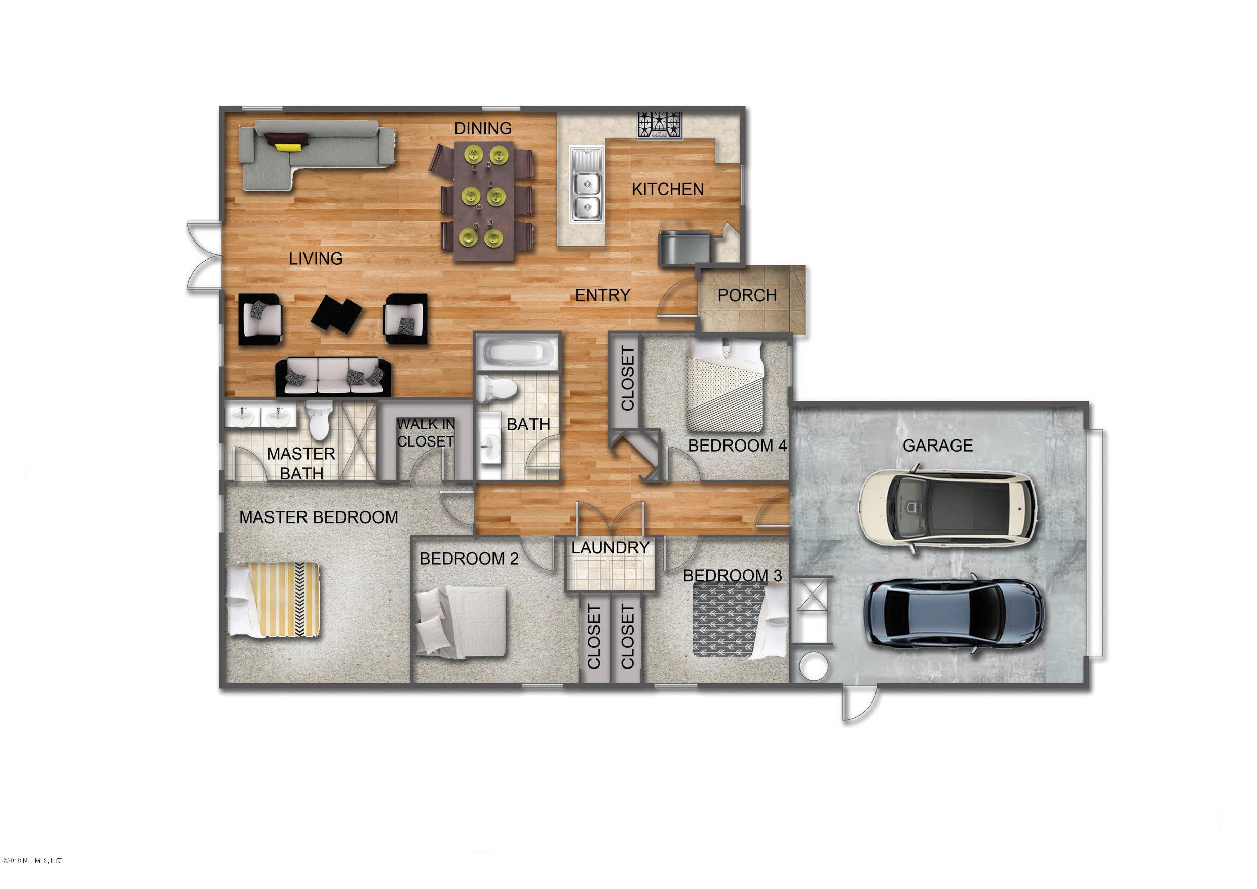 1725 Lilly Road East Jacksonville, FL 32207 - Photo 16 of 16 1526 Floor Plan Layout