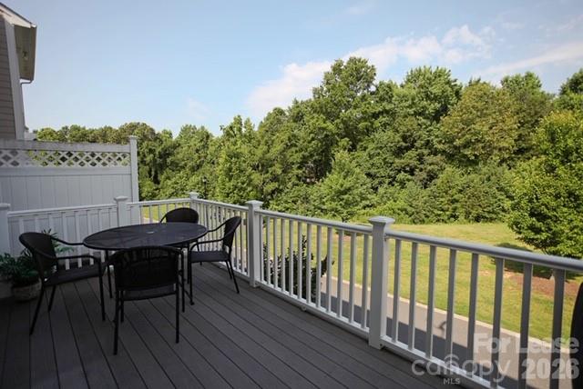 1098 Drayton Court Fort Mill, SC 29708 - Photo 12 of 16 a balcony with wooden floor table and chairs