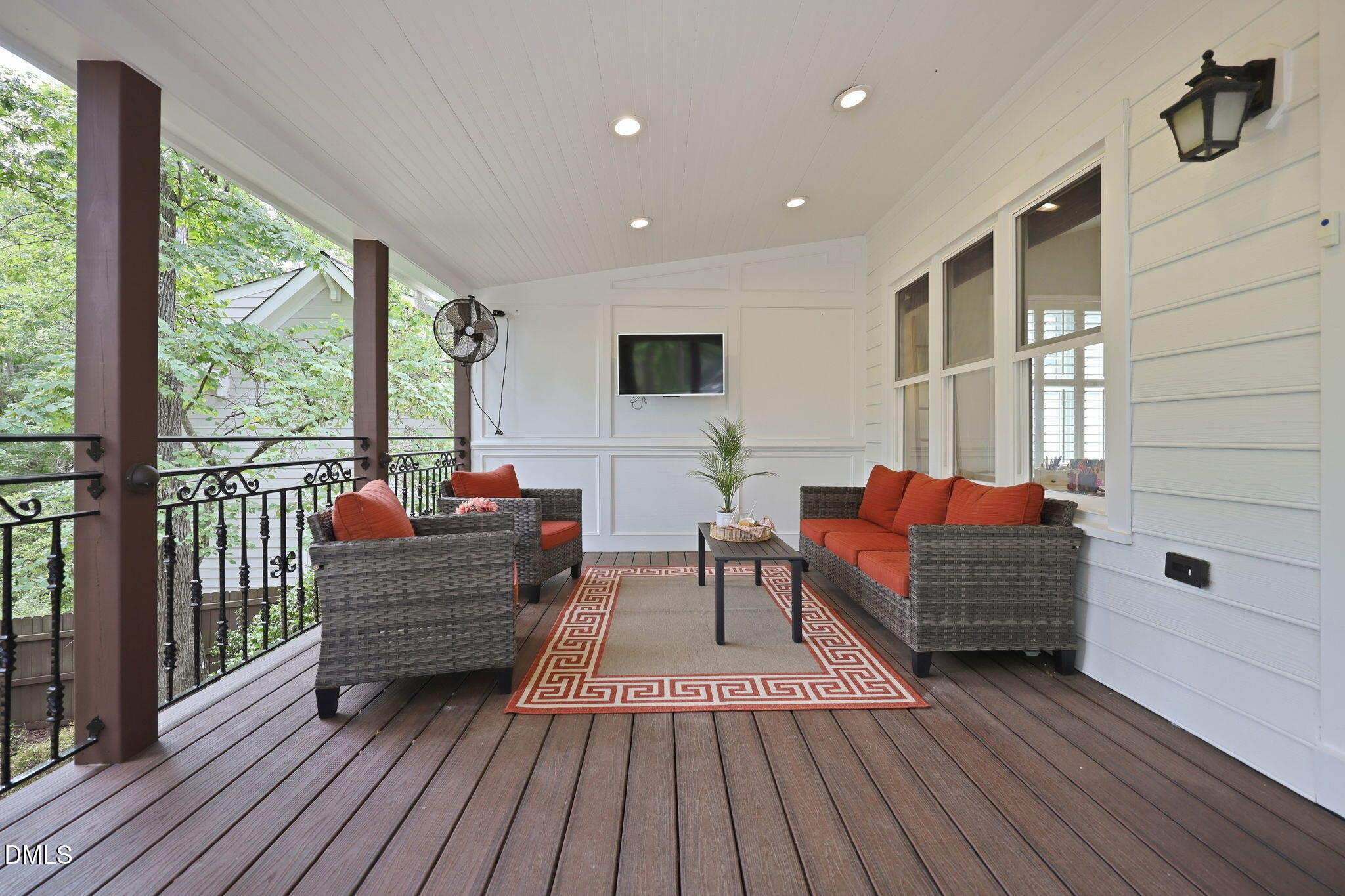 1716 Farmington Grove Drive Raleigh, NC 27614 - Photo 29 of 41 a living room with furniture and wooden floor