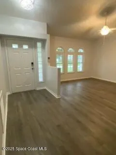 wooden floor in an empty room