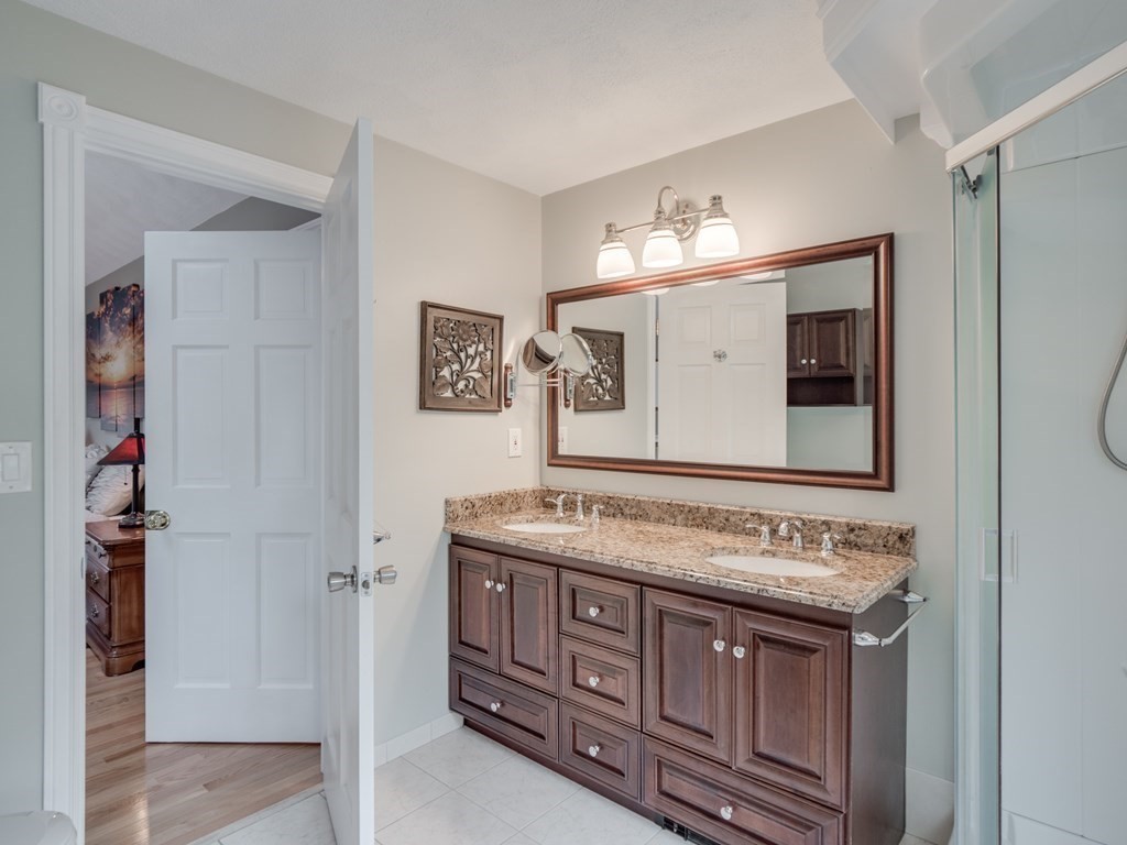 21 Scenic View Drive Pelham, NH 03076 - Photo 36 of 42 a bathroom with a sink vanity and mirror