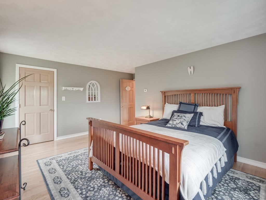 21 Scenic View Drive Pelham, NH 03076 - Photo 42 of 42 a bedroom with a bed and wooden floor