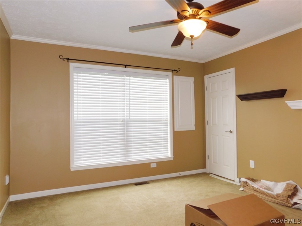 109 Jay's Road Farmville, VA 23901 - Photo 19 of 31 a view of workspace with a window and a ceiling fan