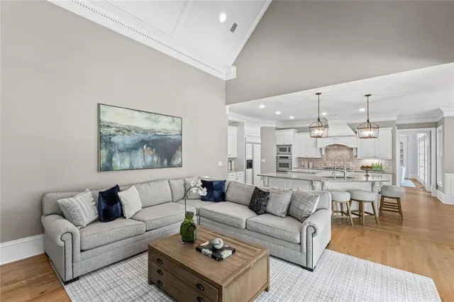 a utility room with cabinets
