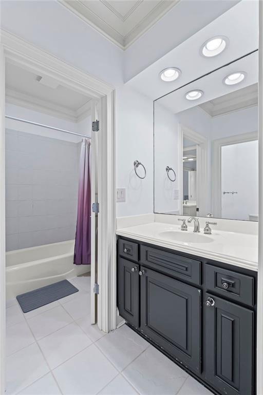 2281 Bransley Place Duluth, GA 30097 - Photo 45 of 70 a spacious bathroom with a sink a mirror and a bathtub