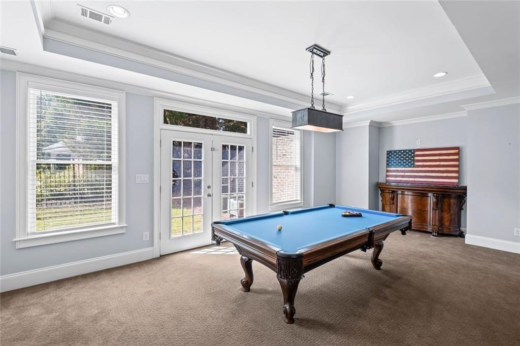 2281 Bransley Place Duluth, GA 30097 - Photo 51 of 70 a room with pool table and windows