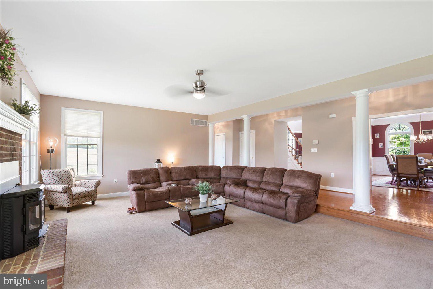 2403 Trinity Place Fallston, MD 21047 - Photo 19 of 95 Family Room With Pellet Stove Fireplace