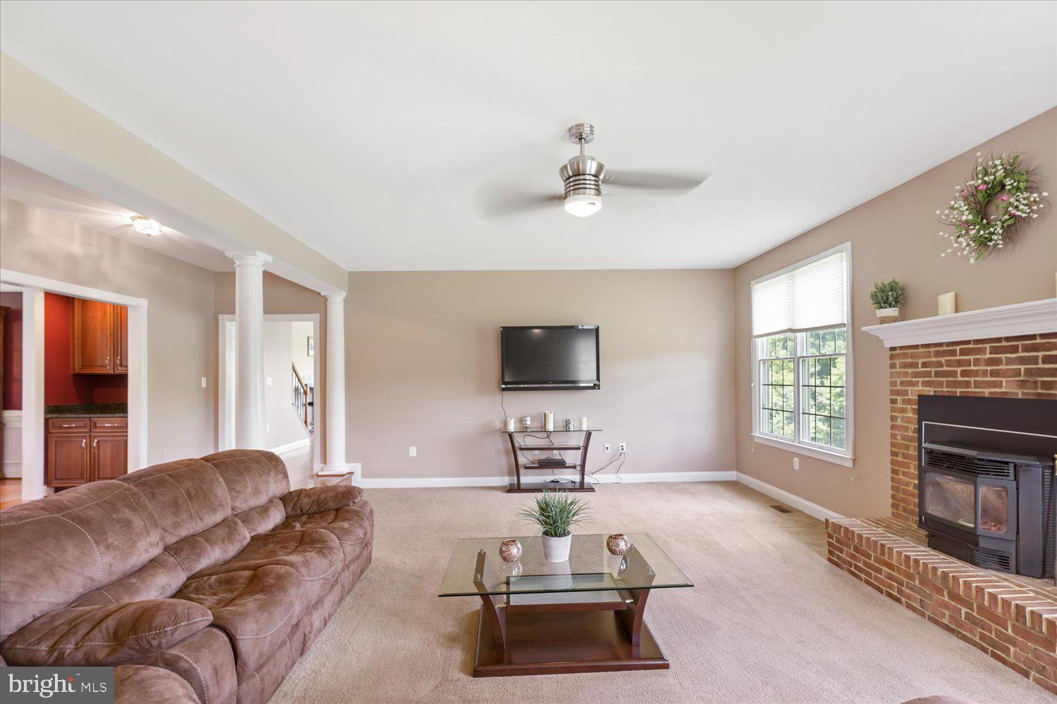 2403 Trinity Place Fallston, MD 21047 - Photo 20 of 95 Family Room With Pellet Stove Fireplace