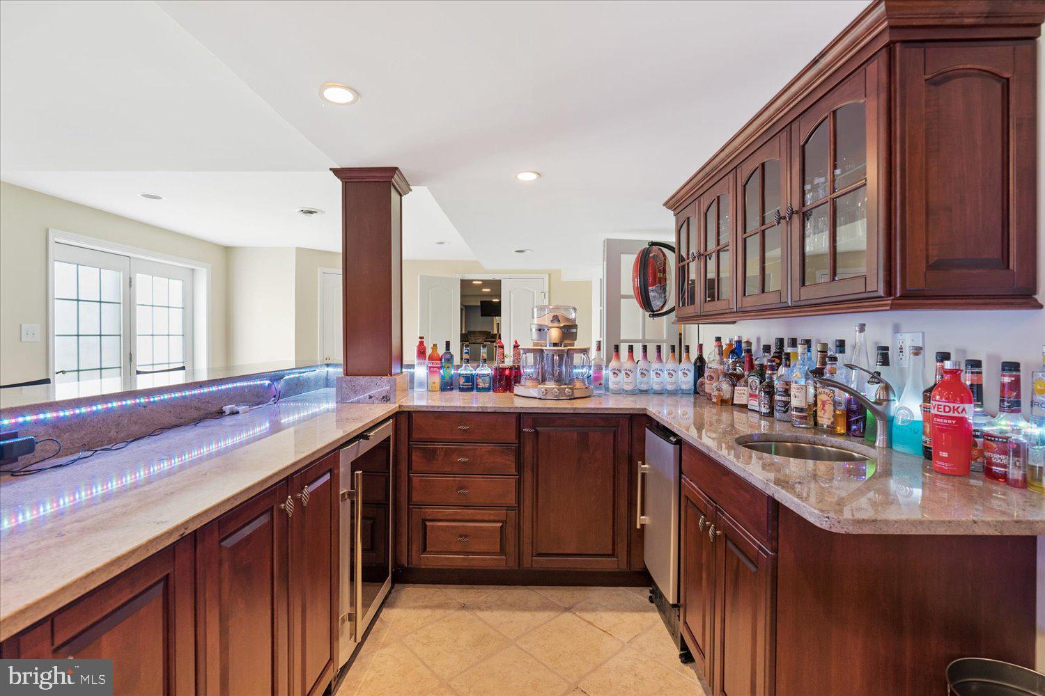 2403 Trinity Place Fallston, MD 21047 - Photo 57 of 95 Wet Bar With Wine Refrigerator & Ice Maker