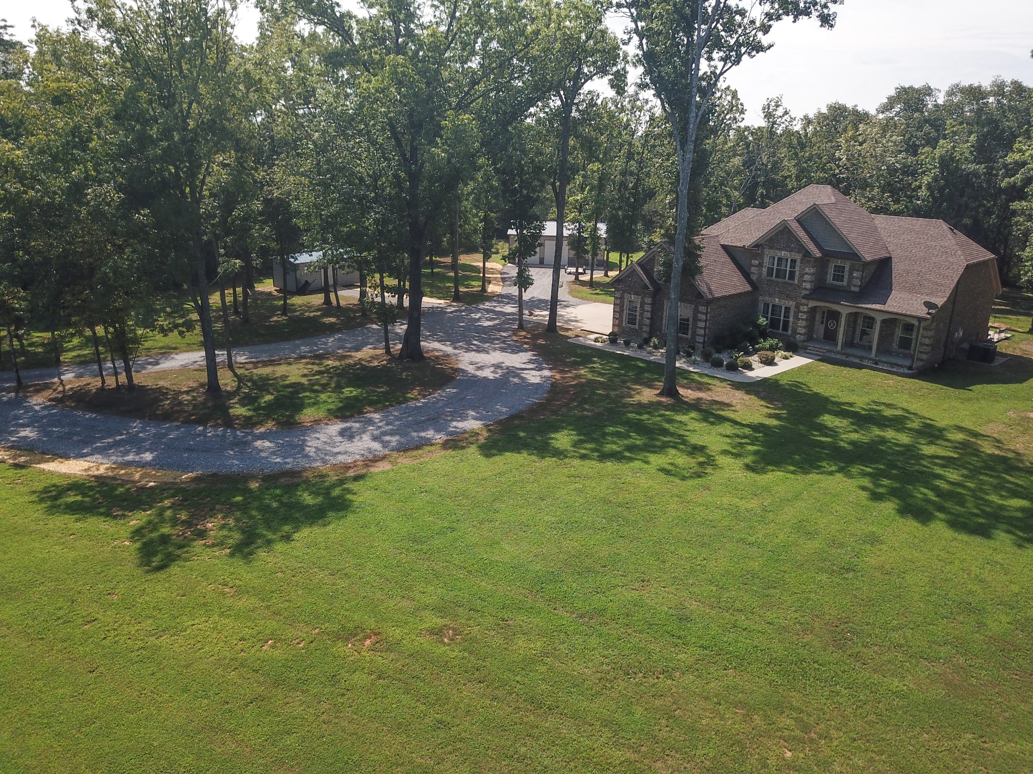 a view of a house with a park