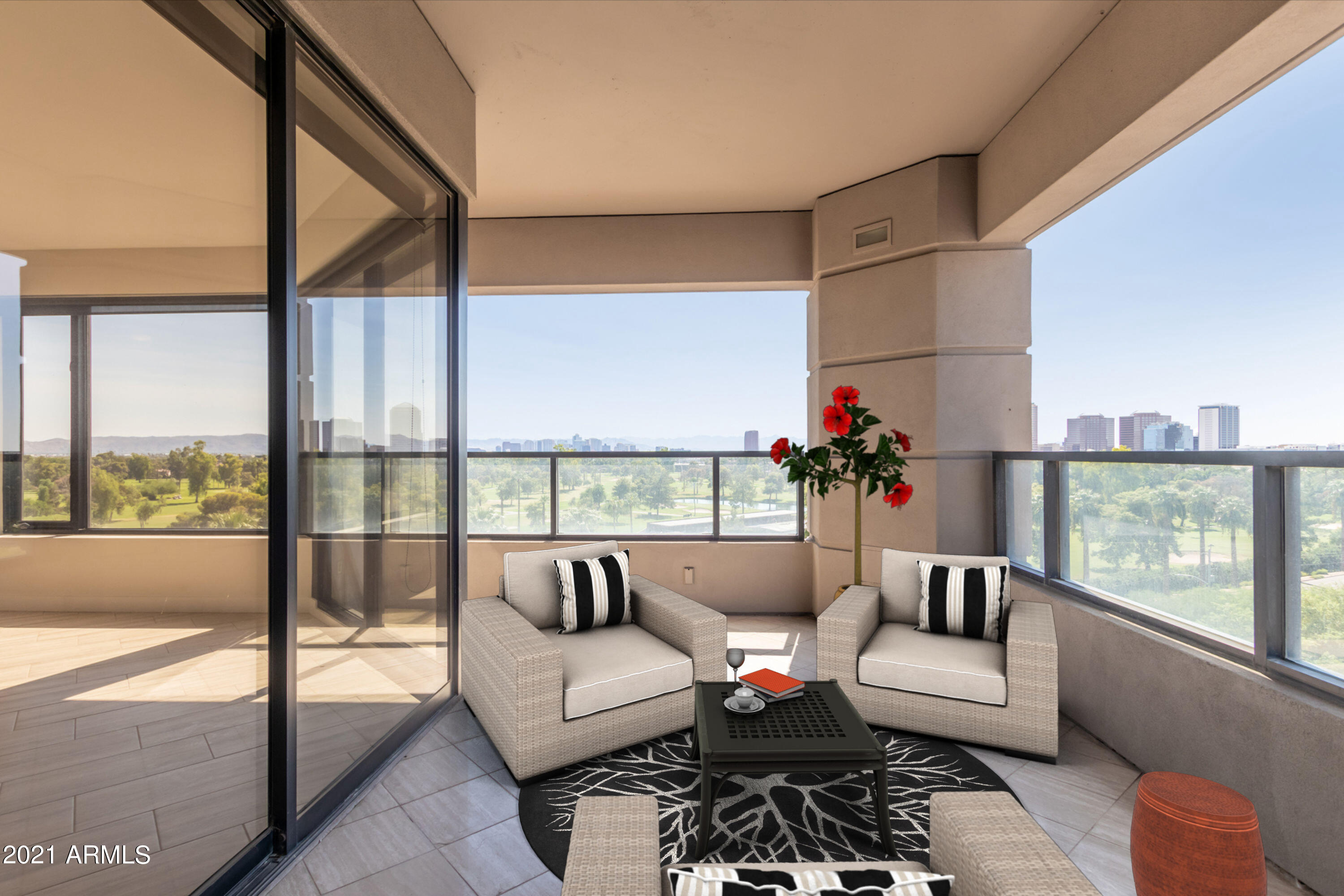 1040 East Osborn Road, Unit 604 Phoenix, AZ 85014 - Photo 24 of 33 Patio w/Views
