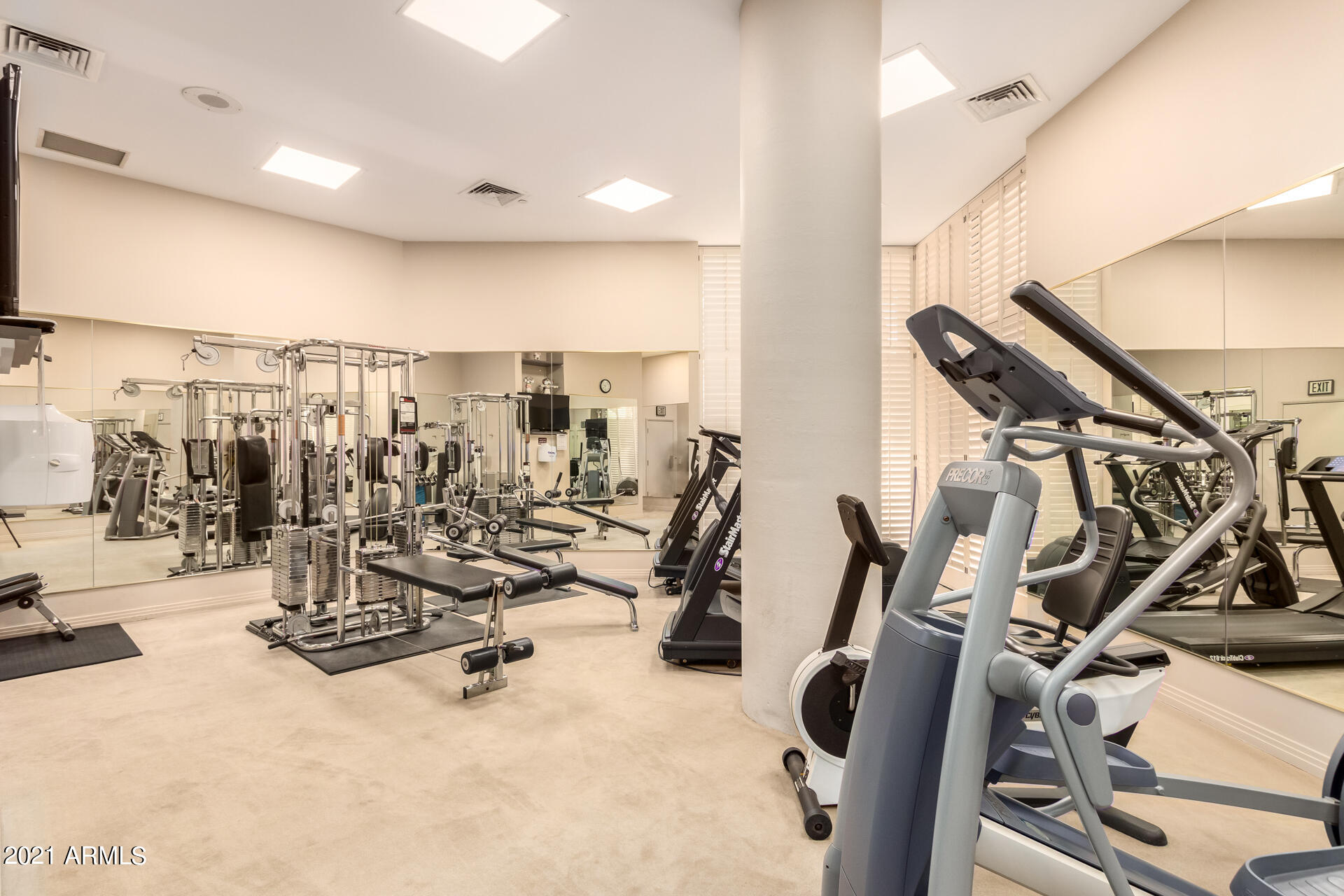 1040 East Osborn Road, Unit 604 Phoenix, AZ 85014 - Photo 30 of 33 Community Clubhouse/ Fitness Room