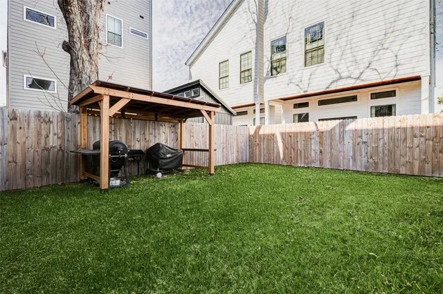 a backyard of a house