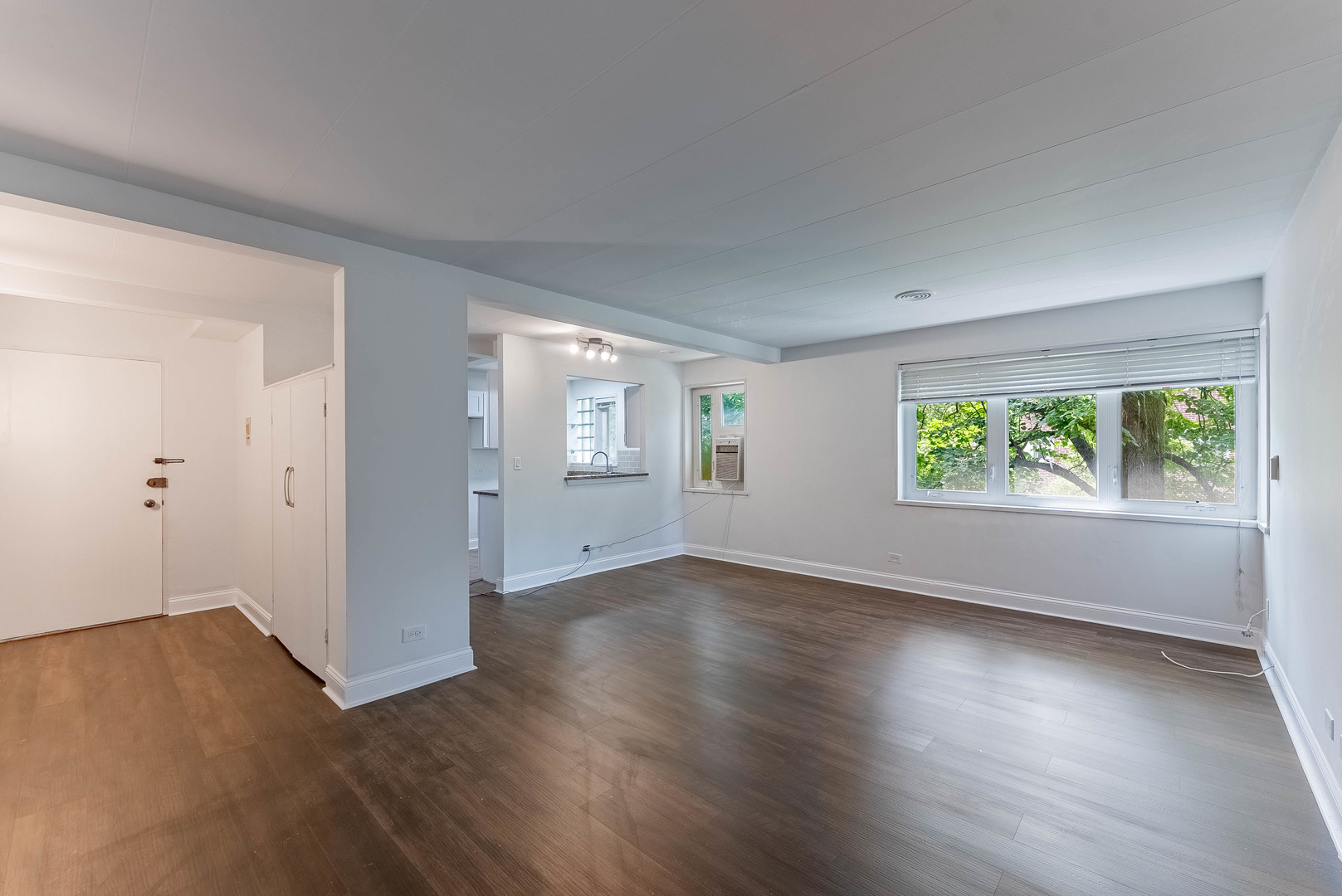 7200 Oak Avenue, Unit 3NW River Forest, IL 60305 - Photo 6 of 9 an empty room with wooden floor and windows