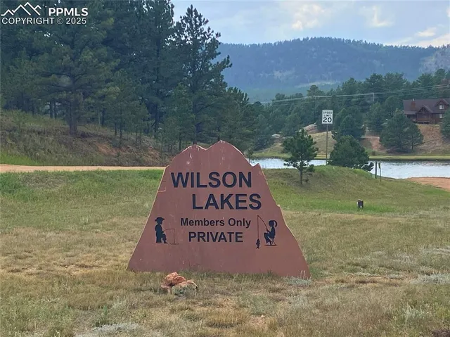a view of a lake with a mountain in the background