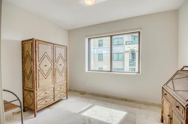 a view of a room with rack on the wall