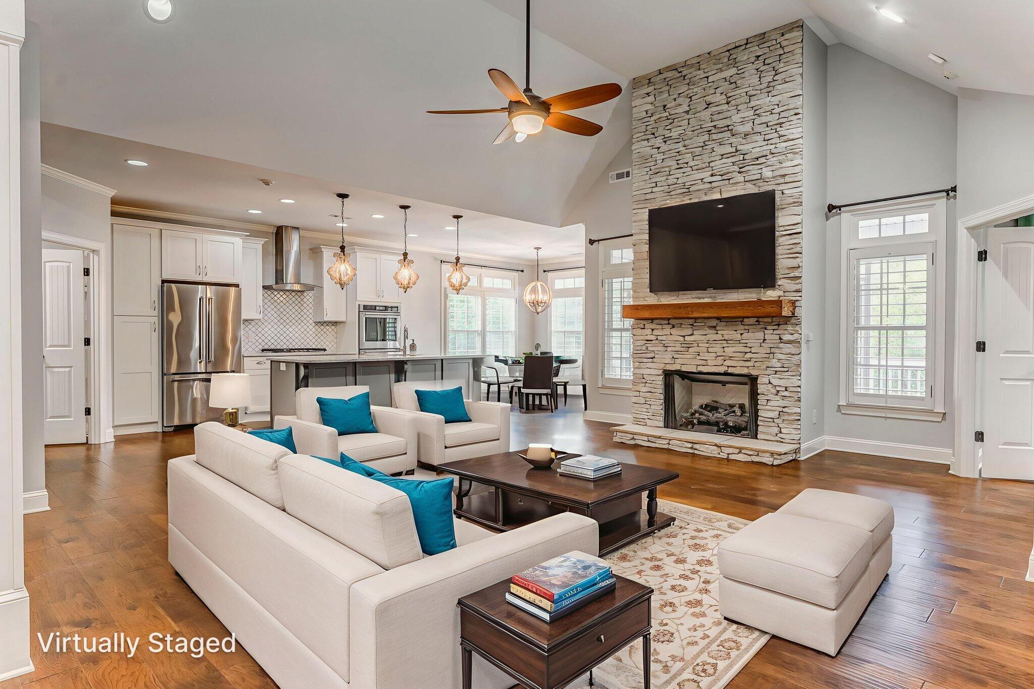 220 Lenox Road Calhoun, GA 30701 - Photo 22 of 59 Living and Kitchen staged