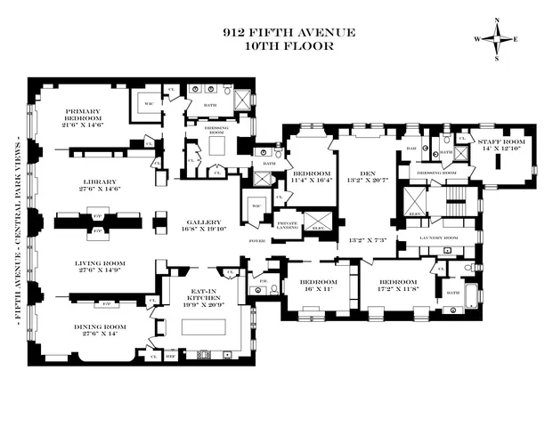 $33,000,000 | 912 5th Avenue, Unit 10 | Lenox Hill