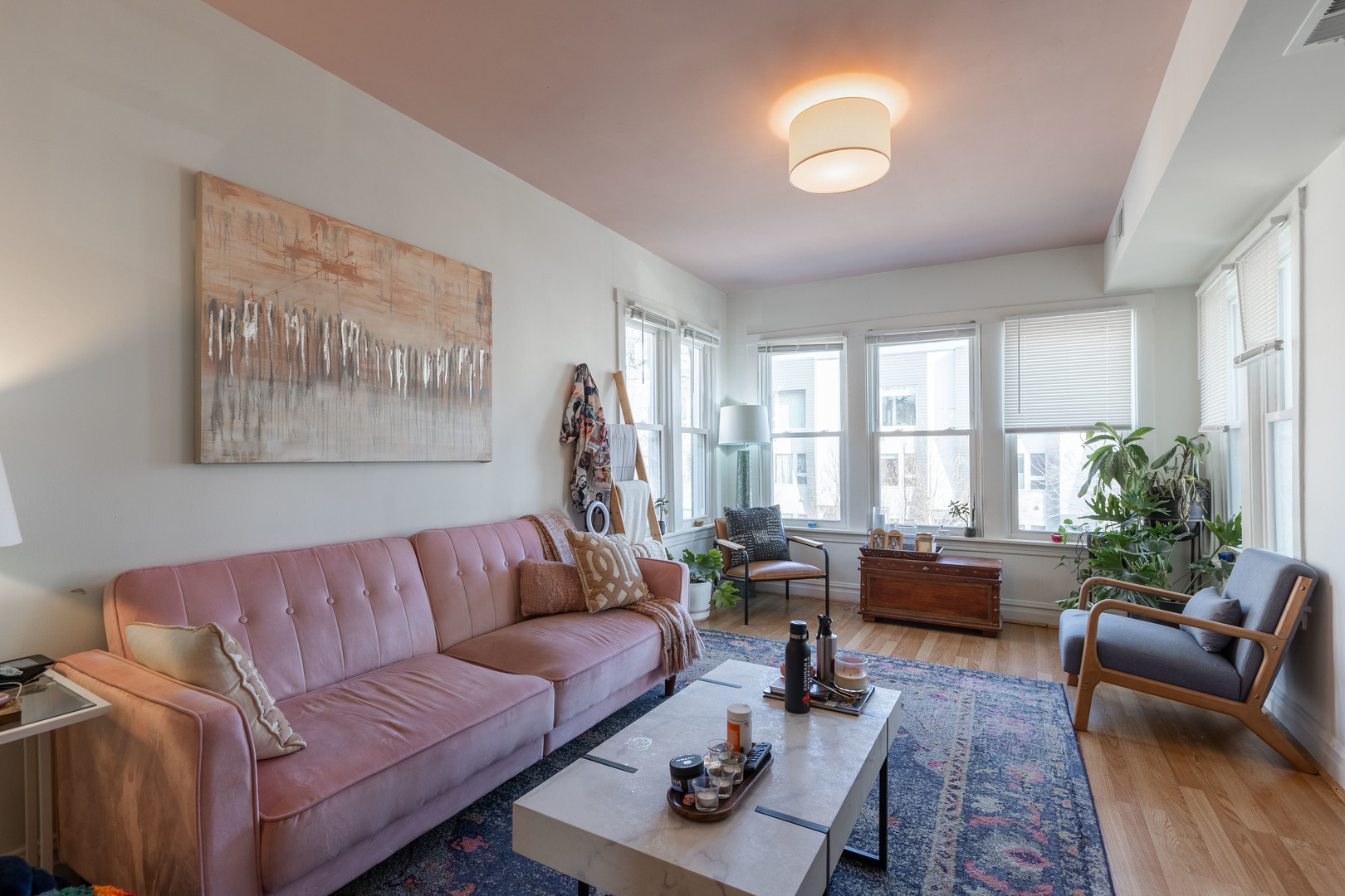 Undisclosed Address Chicago, IL 60647 - Photo 38 of 42 a living room with furniture and a large window