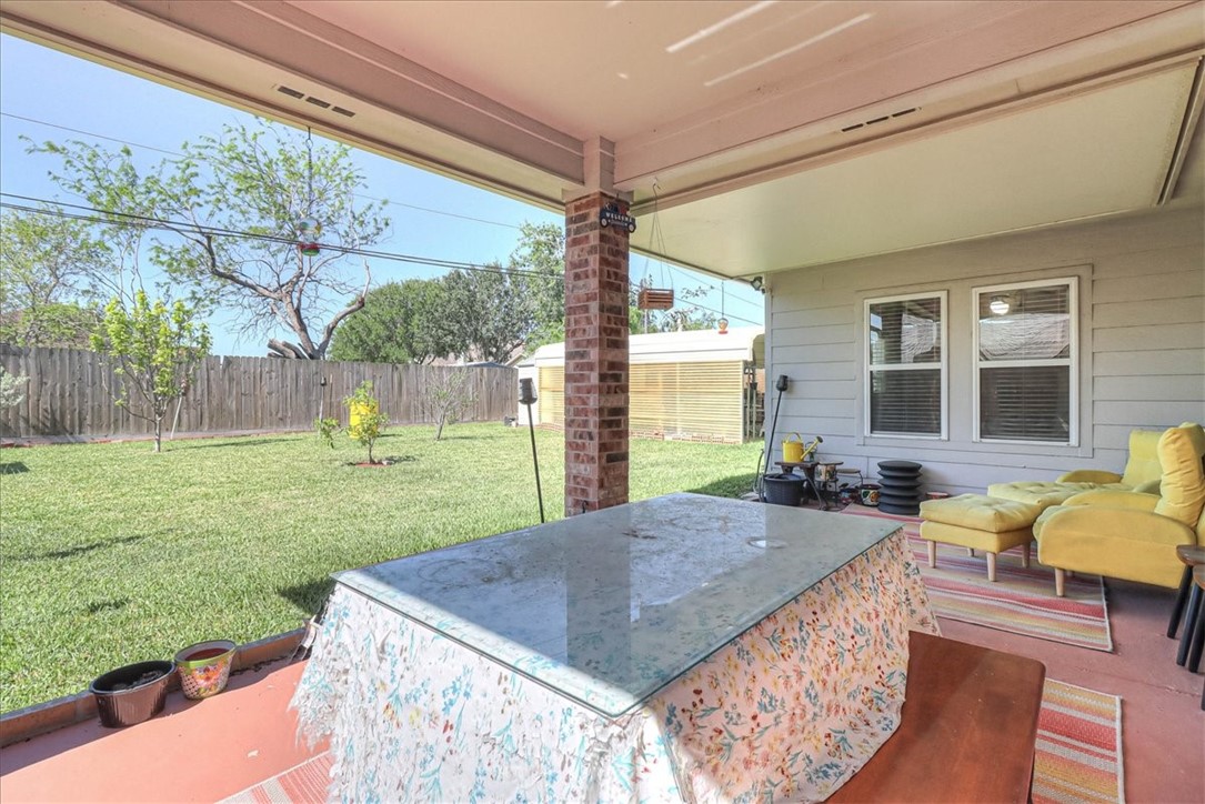 5801 Corsica Road Corpus Christi, TX 78414 - Photo 31 of 39 a view of a house with backyard and sitting area