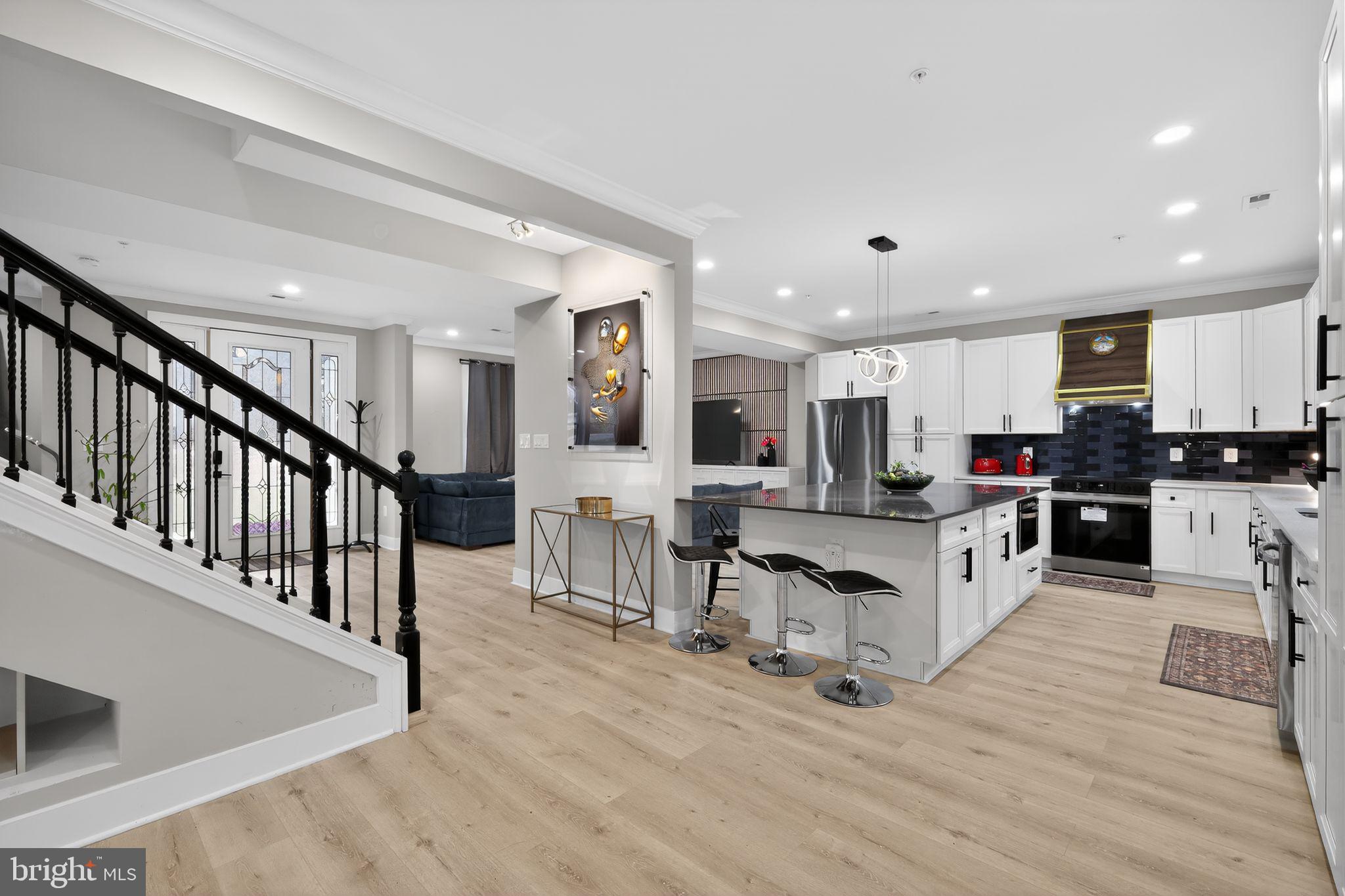 1024 Broadview Road Fort Washington, MD 20744 - Photo 24 of 52 Main floor stair and kitchen view