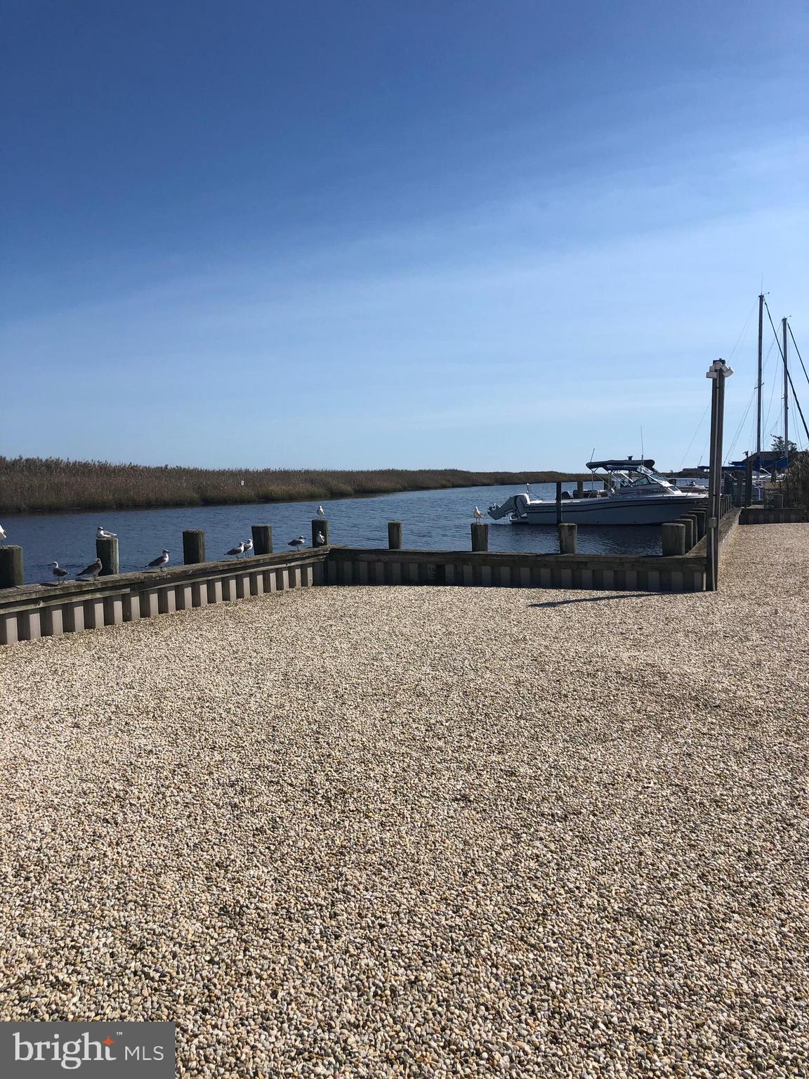 This waterfront  filled with stone