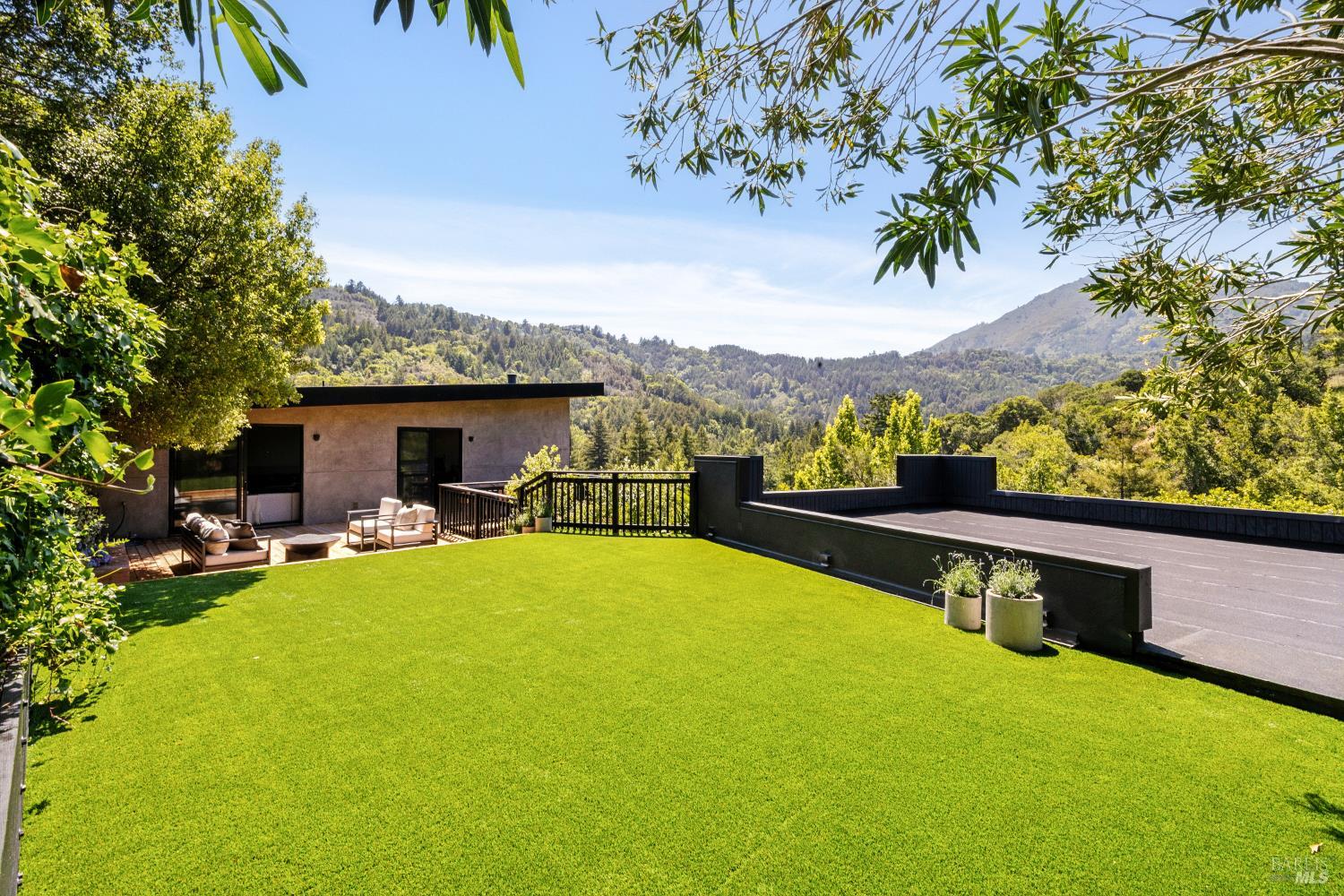 56 Millard Road Larkspur, CA 94939 - Photo 65 of 74 a view of swimming pool with a table and chairs