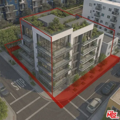 a view of balcony with wooden floor