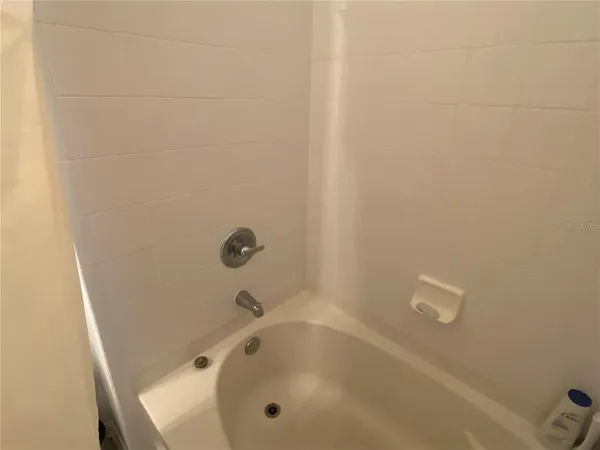 a bathroom with a tub