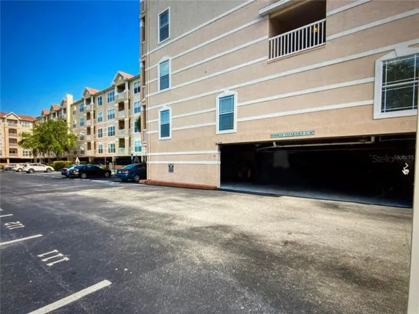 a car parked in front of a building