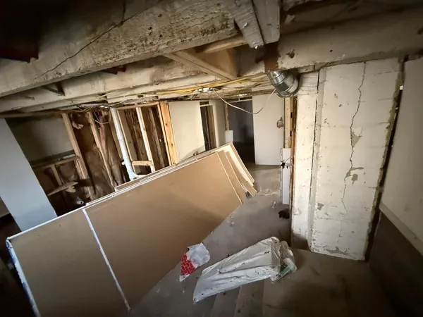 a view of storage and utility room