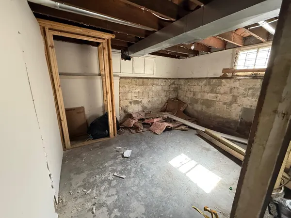 a view of storage and utility room