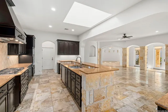 a view of stove with cabinet