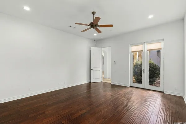 a view of an empty room