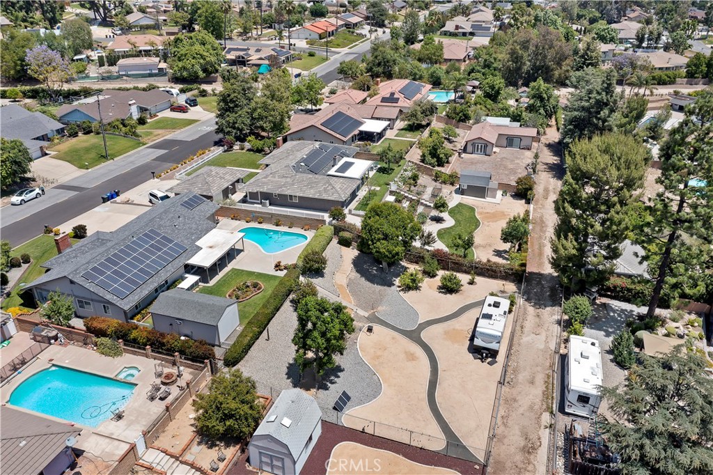 8527 Hillside Road Rancho Cucamonga, CA 91701 - Photo 49 of 50 an aerial view of residential houses with outdoor space