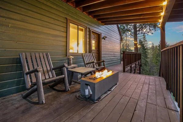a view of outdoor space and deck