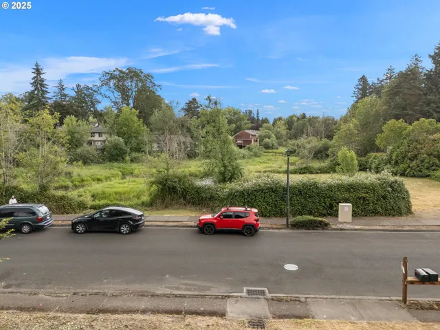 a car parked on the side of a road