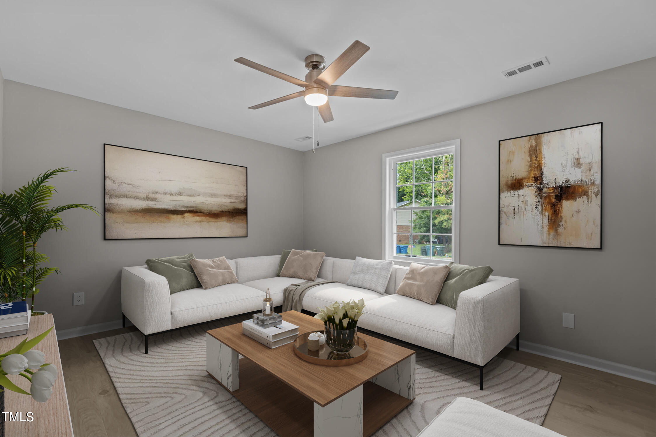 1433 Cherrycrest Drive Durham, NC 27704 - Photo 3 of 40 a living room with furniture and a large window