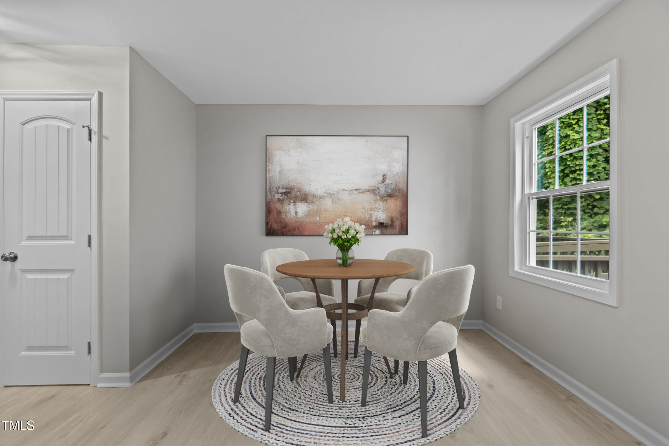 1433 Cherrycrest Drive Durham, NC 27704 - Photo 6 of 40 a view of a dining room with furniture window and outside view