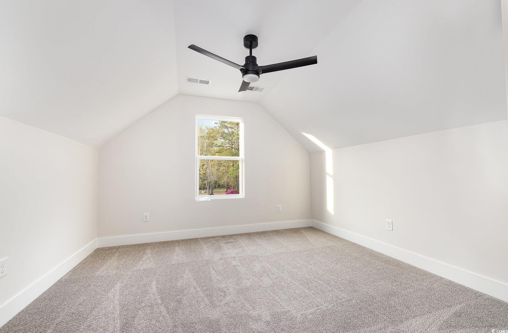 983 Pisgah Church Road Aynor, SC 29511 - Photo 28 of 37 Bonus room featuring ceiling fan, visible vents, v
