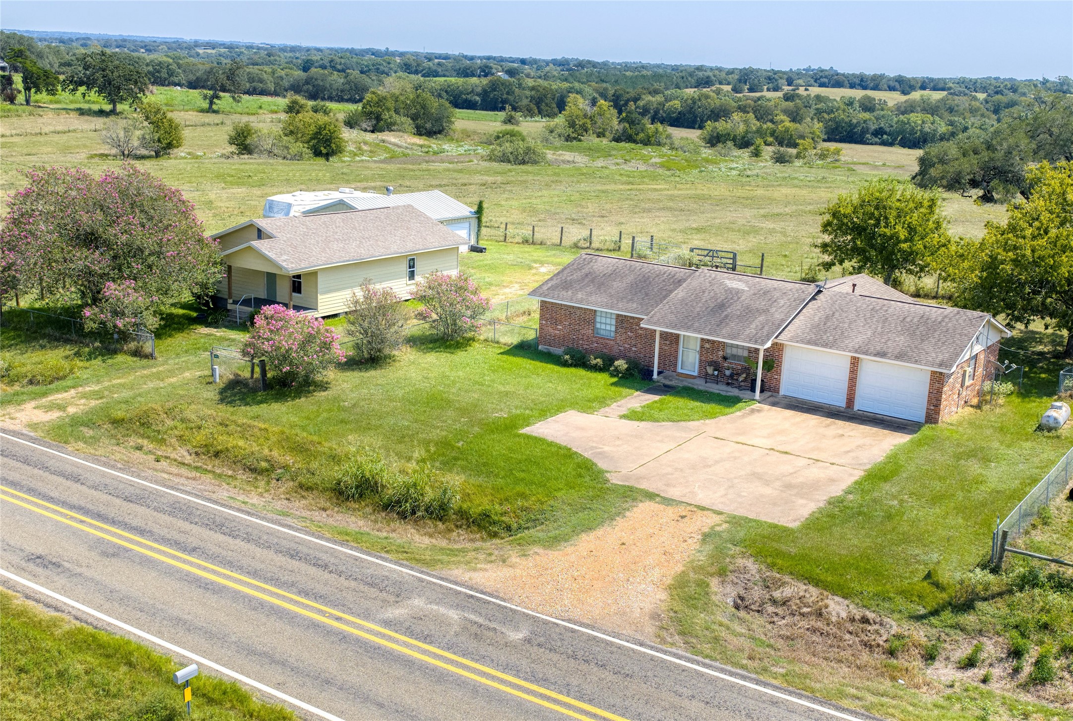 9503 Fm 389 Brenham, TX 77833 - Photo 22 of 23 a view of a house with big yard