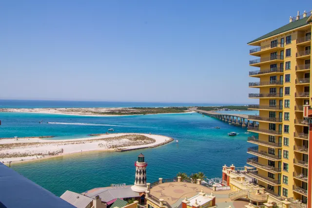 a view of a lake from a balcony