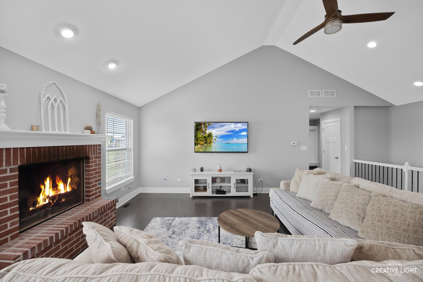 618 Peacock Place Manteno, IL 60950 - Photo 12 of 31 a living room with furniture and a fireplace