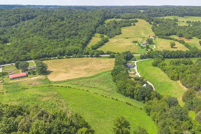 a view of a lake with a mountain